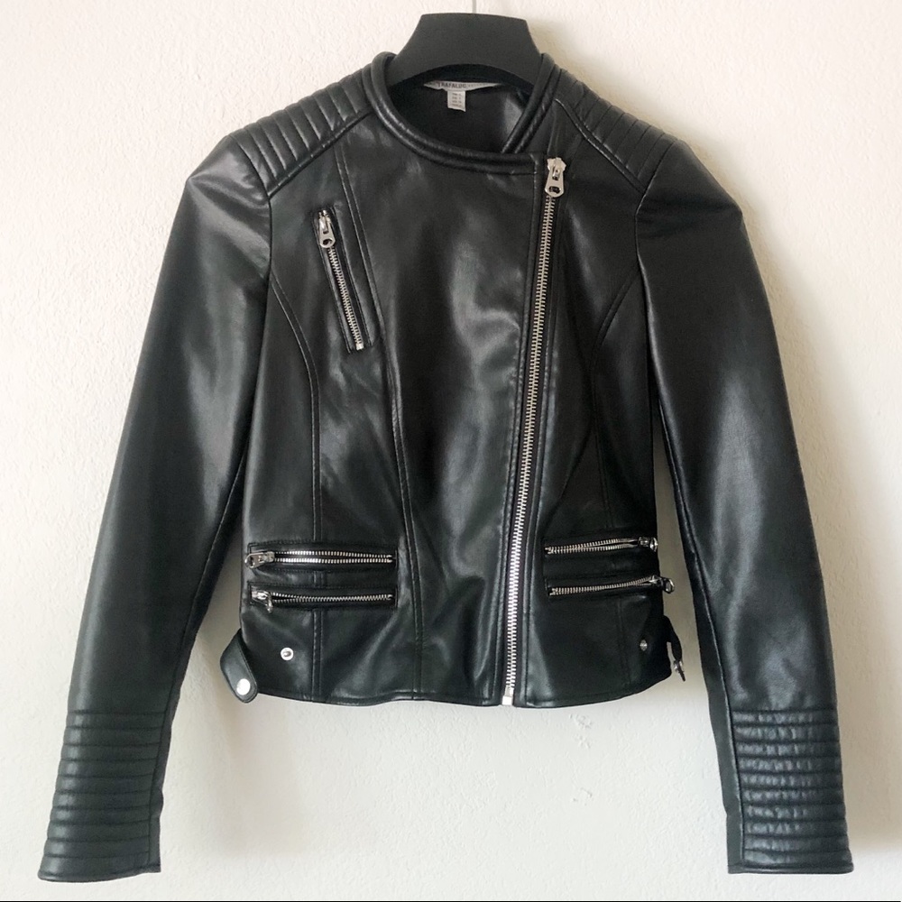 Zara faux leather jacket